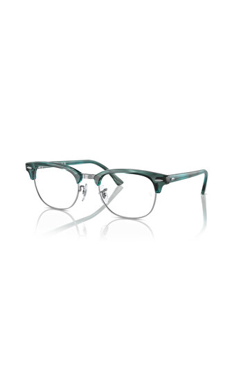 Ray-Ban Ray Ban Vista Unisex Square Eyeglasses- Rb 5154 - Lense Size:53mm - Striped Green On Silver