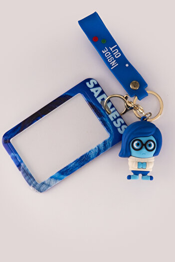 shop Sadness Character Id Card Holder and Keychain