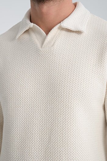 Store 100% Cotton Men's Shirt Collar Sweatshirt