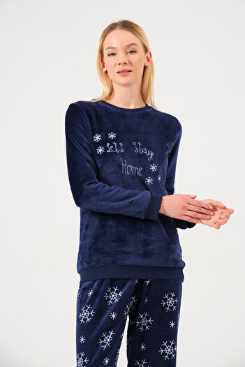 DOFİ Kadın Süper Soft Kışlık Pijama Takımı