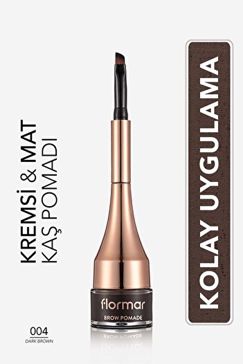 Flormar دهن الحواجب الدائم المصطبغ بكثافة - دهن الحواجب - 004 بني داكن -8690604572212