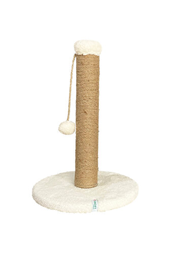 Nursoft 52 cm Cat Scratching Post - Round and Pompom Cat Scratching Post