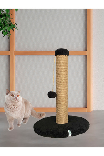 Nursoft 52 cm Cat Scratching Post - Round and Pompom Cat Scratching Post