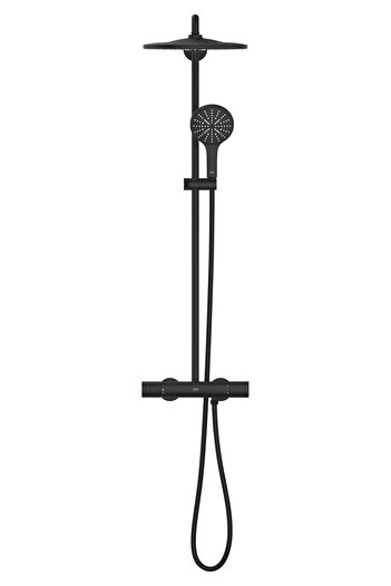 Grohe Sistem de dus Grohe Rainshower SmartActive 310 22119KF0, termostat,1 pulverizare, anti-calcar, Negru