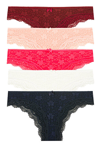 Miss Blue Moon Chiloți Lez Lace 5 Piese 3100-1