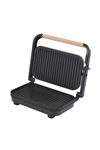 Hausberg Sandwich-maker Grill HB-632, 1100-1300 W, Panini, Non-stick plates, Cool handle, Black