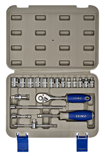 Bahco "İRİMO 1/4"" Altıgen Soket Takımı Metrik, 19 Parça 109-19-4