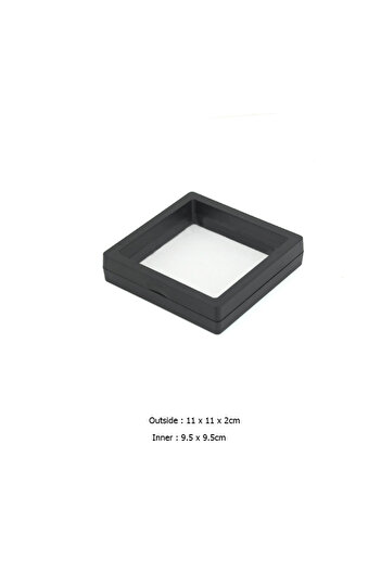 Choice Black 11x11cm Jewelry Storage Box Earring Studs Storage Box Antioxidant Pe Film Suspension Box Hand