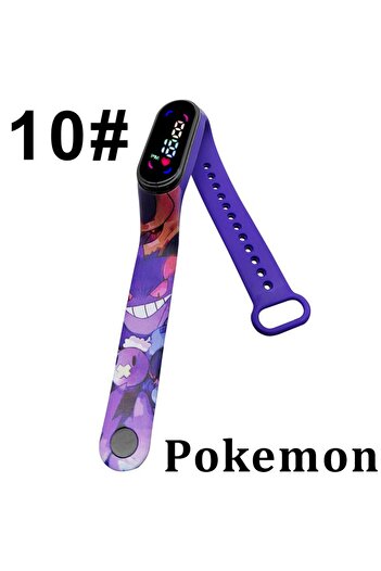 Choice3 10 Pokémon Pikachu Gengar Cute Digital Watch Toy Kawaii Anime Figure Couple Watch Electronic LED Stu