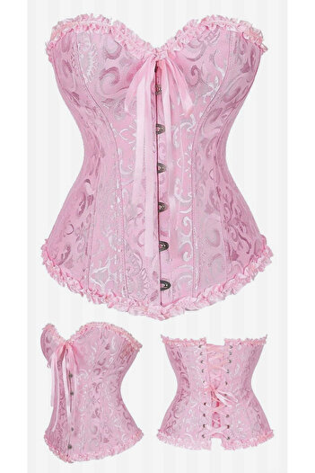 Elia Fiyonklu Straplez Victorian Vintage Gotik Korse Büstiyer