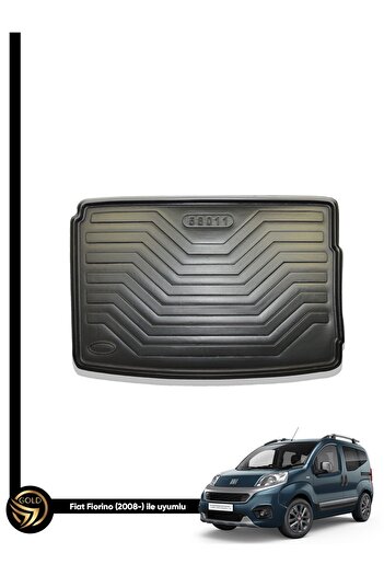 Black Gold Fiat Fiorino uyumlu 3D Havuzlu Paspas Bagaj Havuzu İkili Set 2007-2019 Benzinli Dizel
