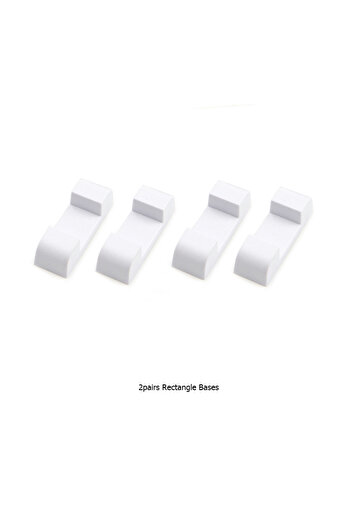 Choice 2 White Rectangle Jewelry Storage Box Earring Studs Storage Box Antioxidant Pe Film Suspension Box H