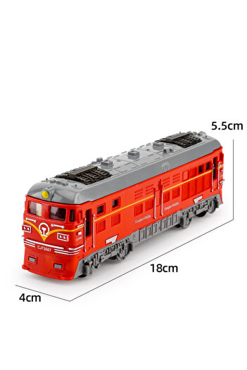 Choice Red Model Train Inertia Car Toy, Kids Toys Rail Diecast Vehicle Toy Models, Educational Simulation S