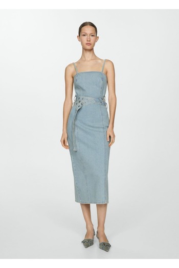 MANGO Woman Denim Dress with Belt