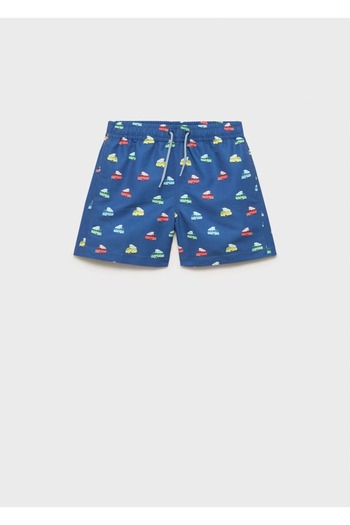 MANGO Kids Gemusterter Shorts-Badeanzug