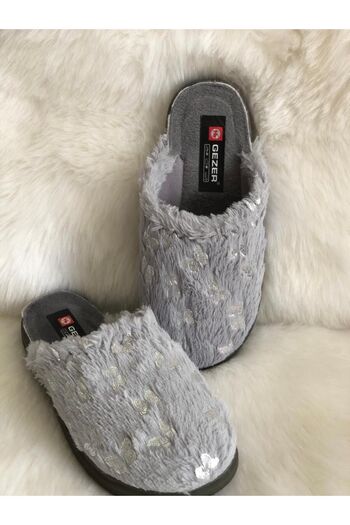 GEZER Winter Women's BUTTERFLY Patterned Home Guest Slippers