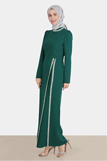 Alvina Stone Detailed Dress 42887