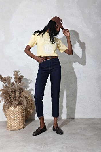 5in1Canpolat Rins Washed High Waist Boyfit Jean