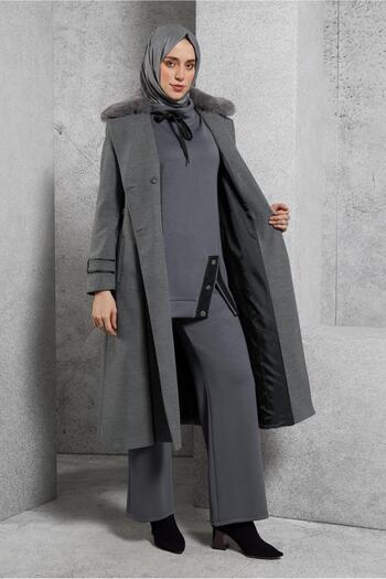 Alvina 90506 Model Belted Coat