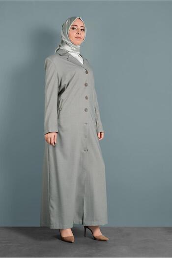Alvina 1296 Model with Pocket Detail and Buttoned Curtain Decoration