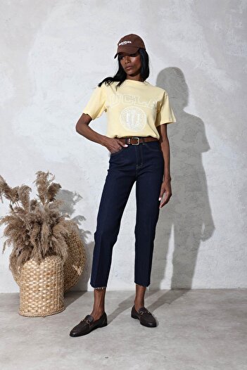 5in1Canpolat Rins Washed High Waist Boyfit Jean