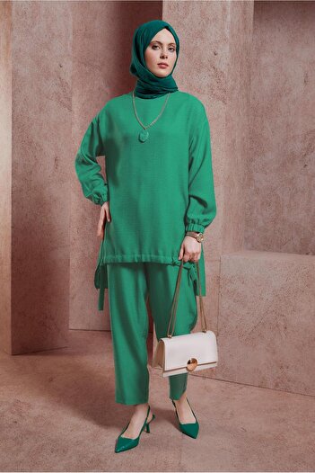 Alvina Bicycle Collar Trousers Suit 44436