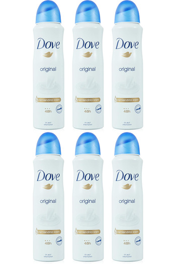 Dove ORIGINAL DEODORANT SPRAY 150 ML X 6