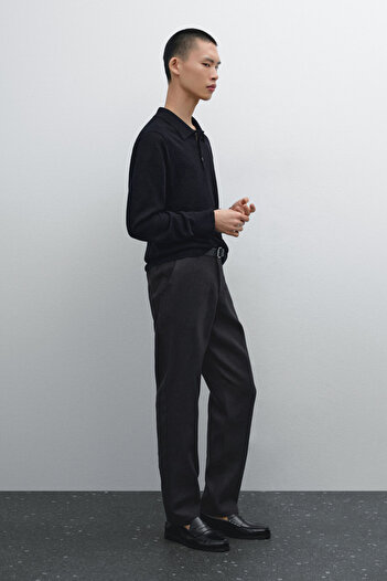 Massimo Dutti %100 keten tapered fit pantolon