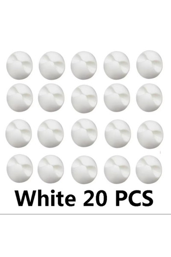 Choice 20PCS White 5/10/20PCS Rubber Mini Desktop Data Cable USB Type C Organizer for Smart Phone Headset C