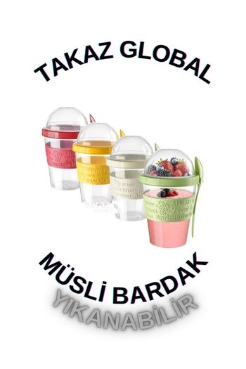 Takaz Global Çok Amaçlı Beslenme Taşıma Kabı Çift Bölmeli 1 adet