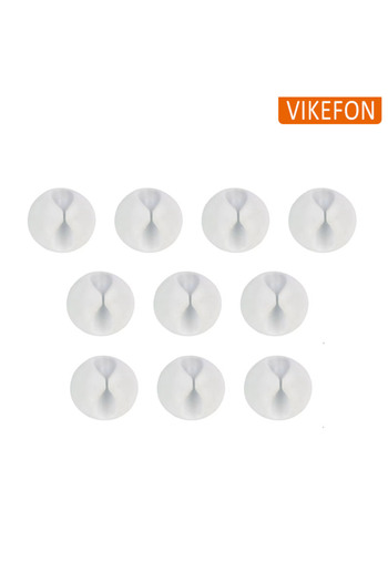 Choice 10Pcs White 5/10/20PCS Rubber Mini Desktop Data Cable USB Type C Organizer for Smart Phone Headset C