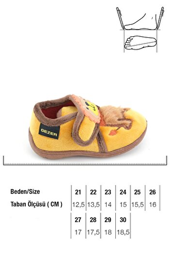 GEZER Soft Winter Slippers with Lion Figure