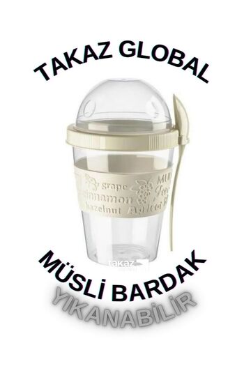 Takaz Global Çok Amaçlı Beslenme Taşıma Kabı Çift Bölmeli 1 adet