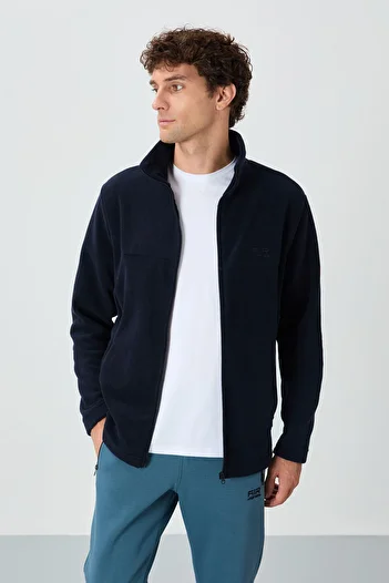 AIR JONES Ανδρικό φούτερ Hardy Navy Blue Standard Fit Fleece - 88299