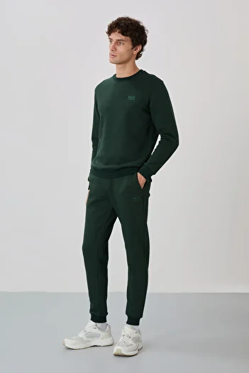AIR JONES Andy Pine Green Raised Men's Tracksuit Set - 85190