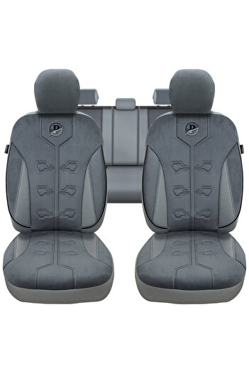 Universal Fa Series - Car Seat Cover / Thai Feather Compatible with Every Vehicle - Gray