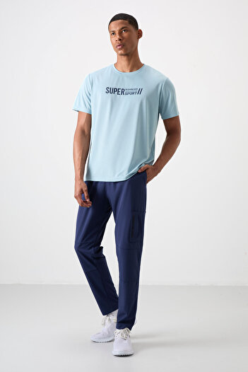 TOMMY LIFE İndigo İnce Yumuşak Comfort Fit Erkek Eşofman Alt - 82120