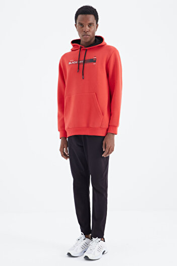 TOMMY LIFE Siyah Bağcıklı Cep Detaylı Rahat Kalıp Erkek Eşofman Alt - 84997