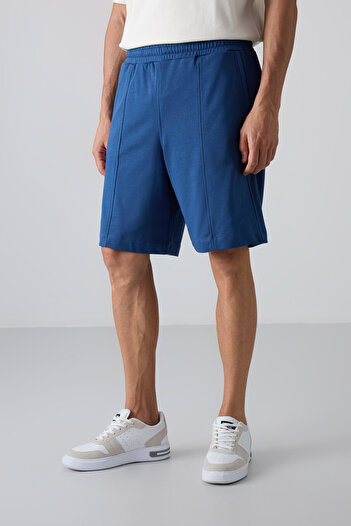 TOMMY LIFE Ανδρικό σορτς Comfort Fit Basic με παχιά απαλή υφή από βαμβάκι Parliament - 81261