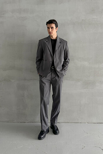 HYMAN Men's One Button Oversize Suit