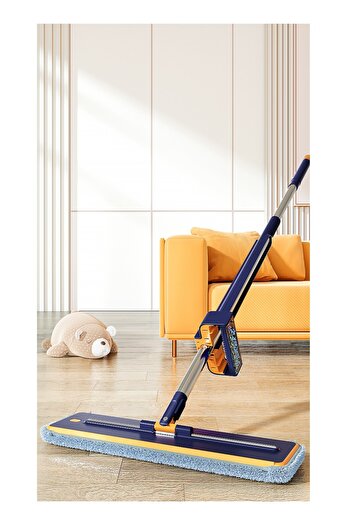 Cepillo Hands-free Flat Mop | Self-squeezing Microfiber | Wet & Dry | 360° Rotating | 42cm