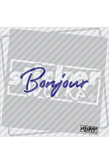 Sticker Works Autocolant Bonjour