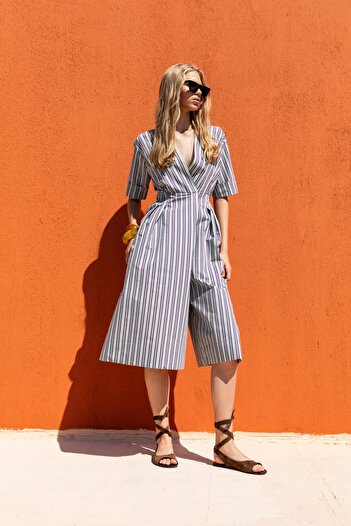 KAMEYA ÇİZGİLİ KRUVAZE TULUM 25S22707
