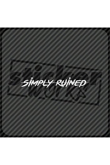 Sticker Works Autocolant pentru parbriz Simply Ruined