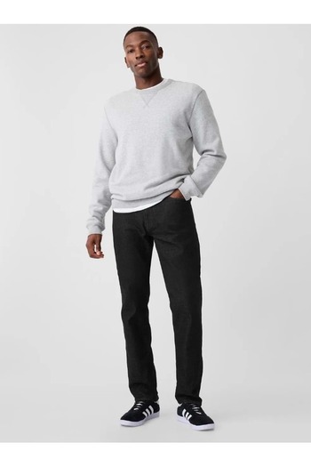 GAP V-Straıght Jeans Straight Fit Men's Jeans Pants Black