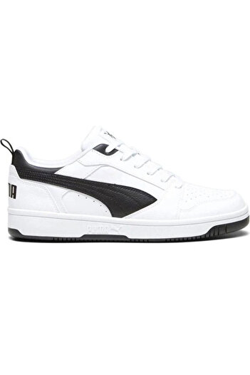 Puma Men's White-Black Rebound V6 Low Casual Shoes 392328-02