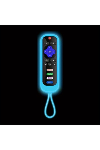 Choice Blue Protective Case Fit for Roku TCL Express RC280 RCAL7R TV Remote Control Cover Silicone Dust-pro