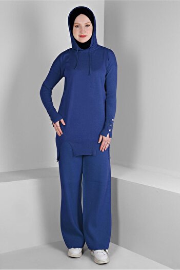 Alvina DOUBLE PANT WITH SLIT DETAILKnitwear Suit 43213