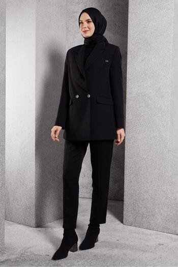 Alvina Kruvaze Collar Blazer Jacket 45046