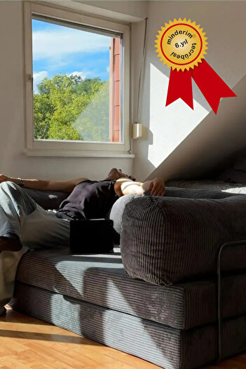 Minderim Eko Kanepe, Fitilli Kadife, Silinir, Yıkanır, Rebonded 50dns, 36h Cm, Çökmez! Dayanıklı, 90x180cm